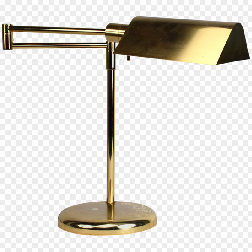 Desk Lamp Lampe De Bureau Light Brass Table PNG