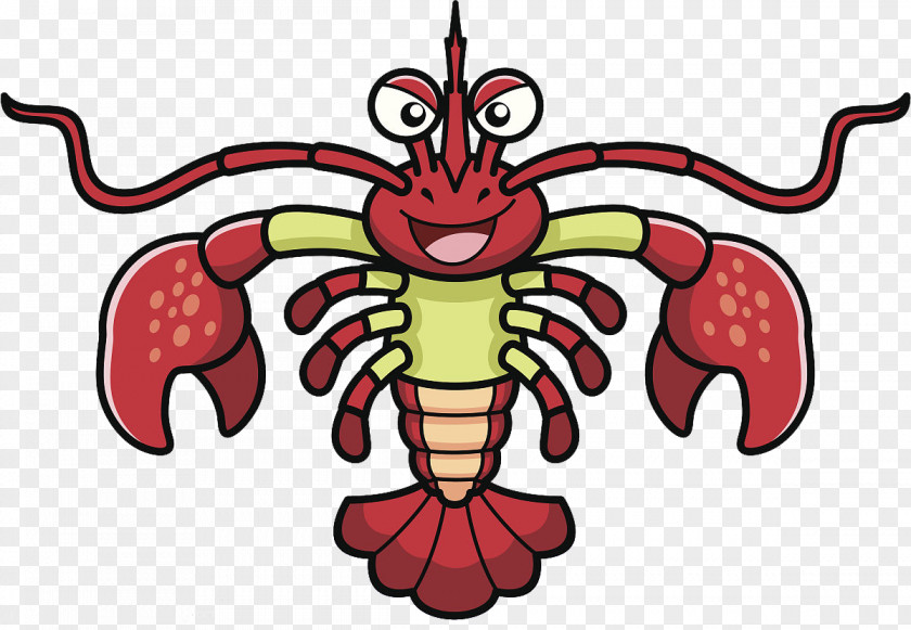 Lobster Tail Crab Illustration PNG