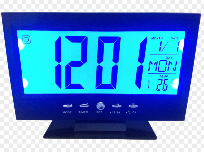 Backlight Table Light Alarm Clocks Liquid-crystal Display PNG