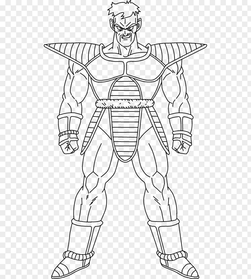 Dragon Ball Nappa Line Art Vegeta Drawing PNG