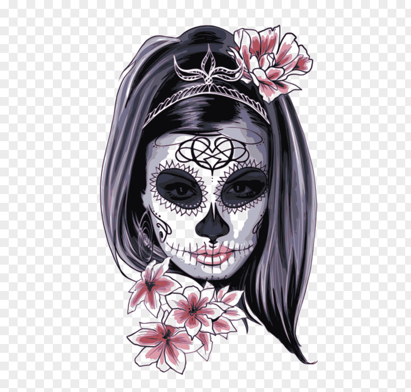 Skull La Calavera Catrina Day Of The Dead Human Symbolism PNG