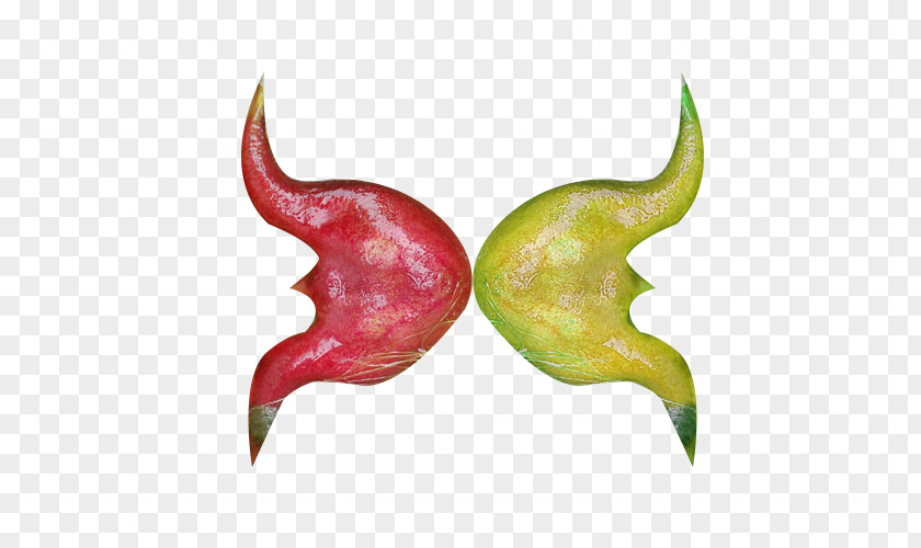 Two-color Red Diamond Picture Material Water Caltrop Chili Pepper PNG