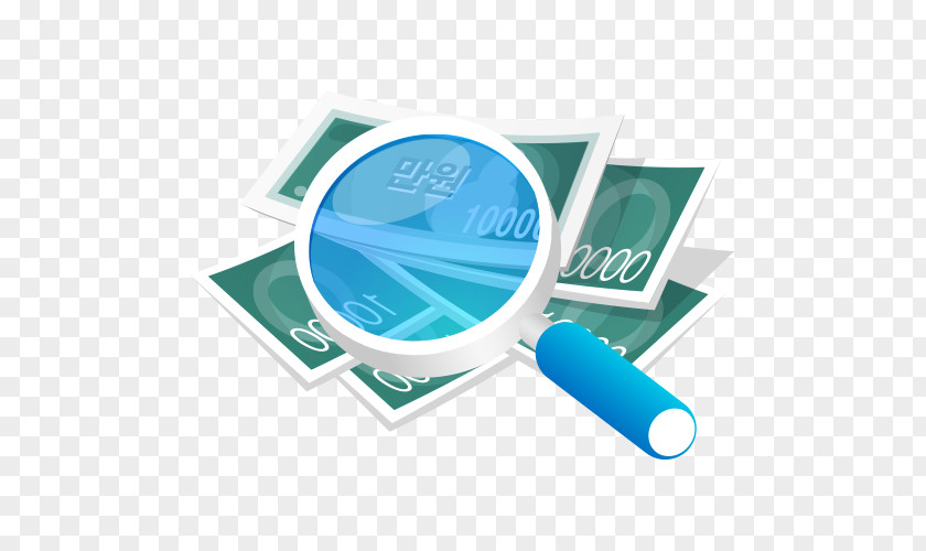 Magnifying Glass Vector Material Banknote China Car Vehicle Insurance Finance Money PNG