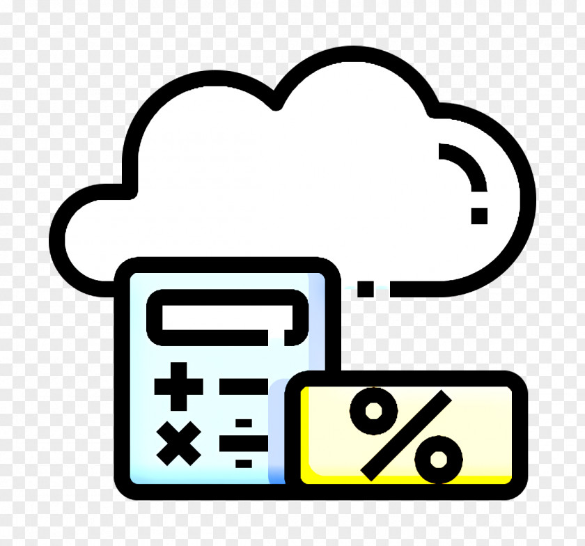 Tax Icon Cloud Fintech PNG