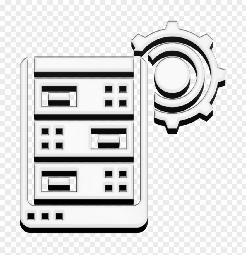 Data Management Icon Mainframe Server PNG
