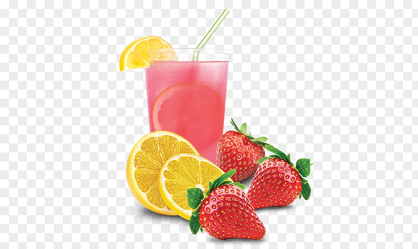 Lemonade Strawberry Ice Cream Fizzy Drinks PNG
