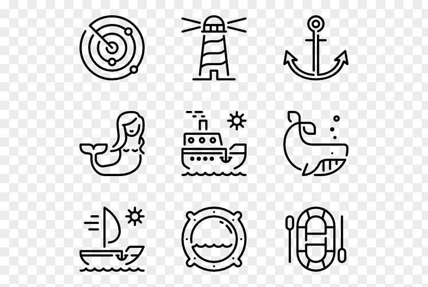 Marine Icon Design Flat PNG