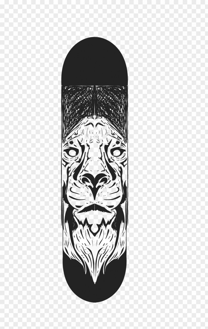 Tiger Head Vector Skateboard Euclidean PNG