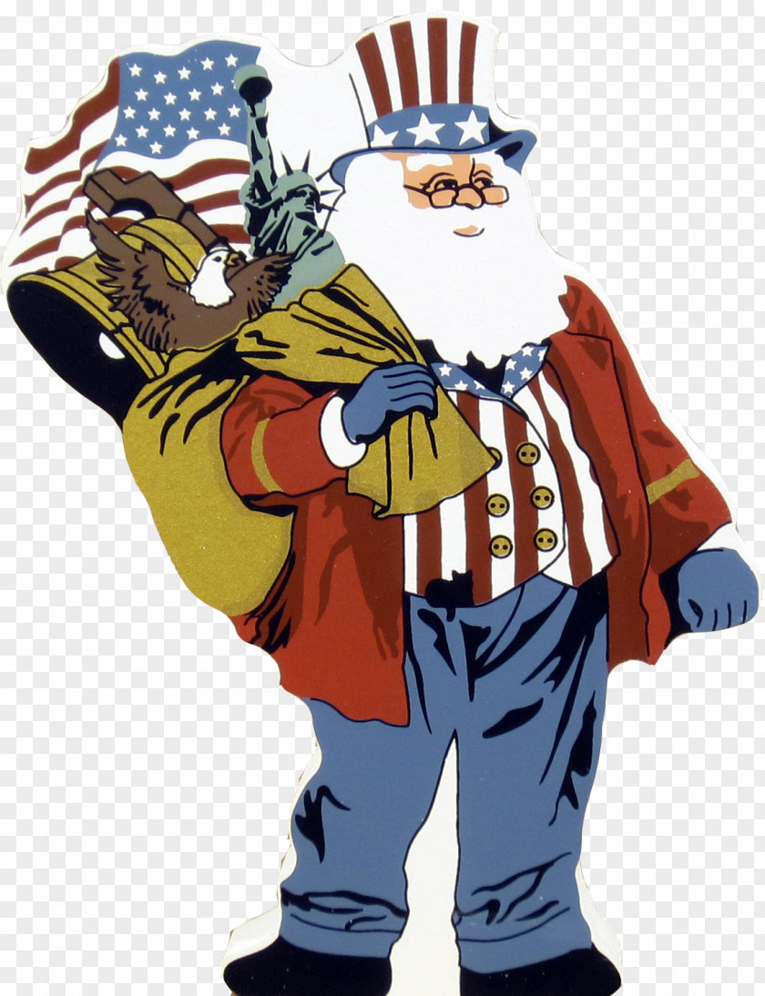 Uncle Santa Claus United States Sam Christmas Clip Art PNG