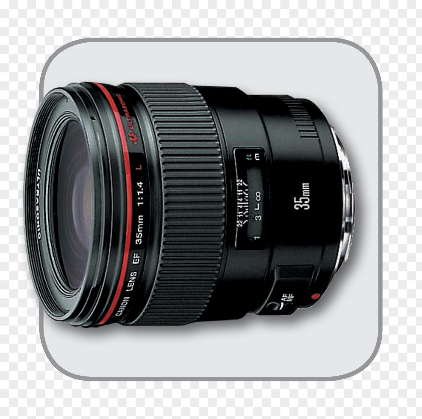 Camera Lens Canon EF Mount 35mm Ultrasonic Motor PNG