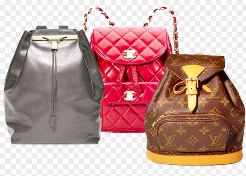 Chanel Handbag Leather Fashion Backpack PNG