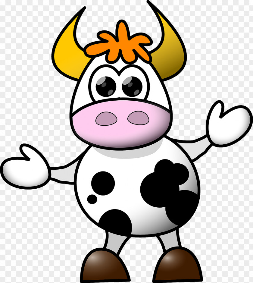 Cow Cattle Cartoon Clip Art PNG