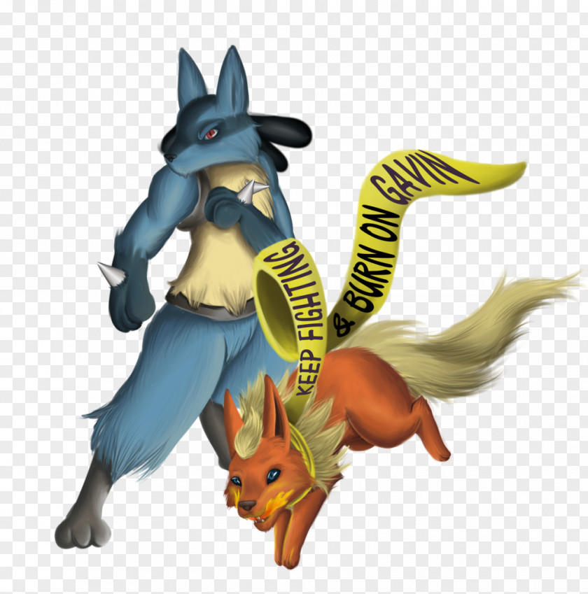 Keep Fighting Canidae Dog Cartoon Figurine PNG