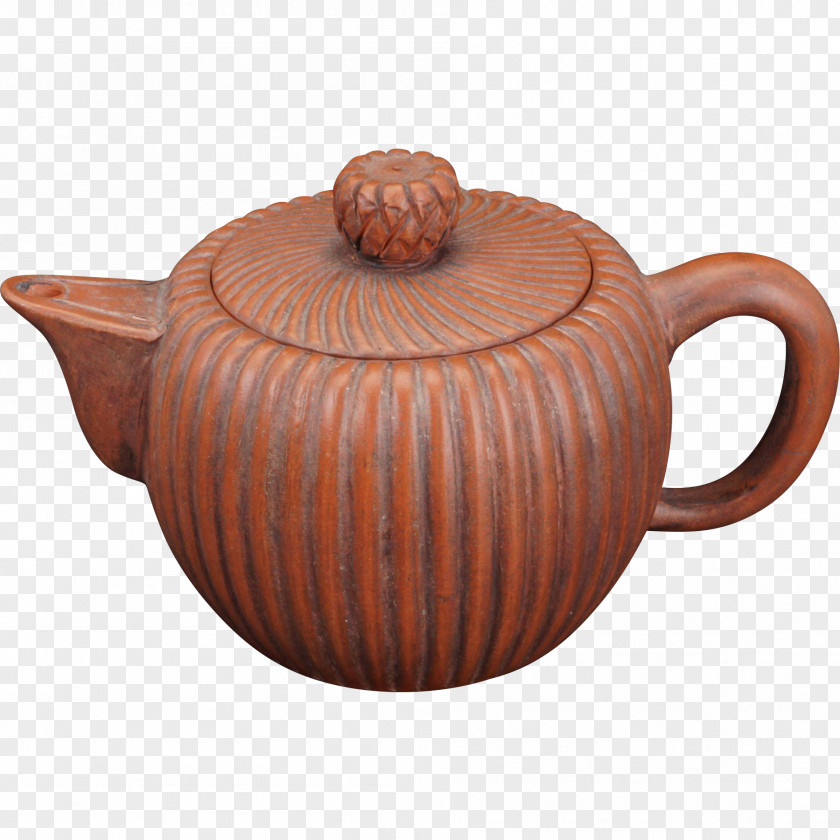 Antique Yixing Tableware Teapot Ceramic Pottery PNG