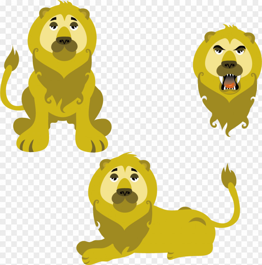 Cartoon Lion Animal PNG