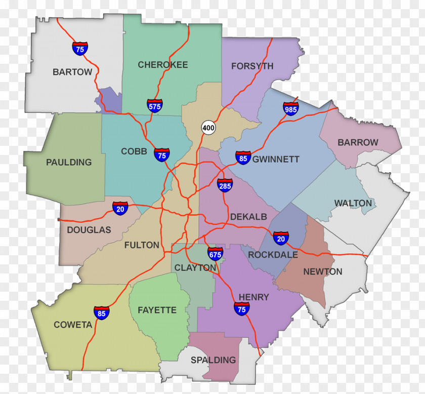 Map Clayton County, Georgia Atlanta Carroll Henry Putnam PNG