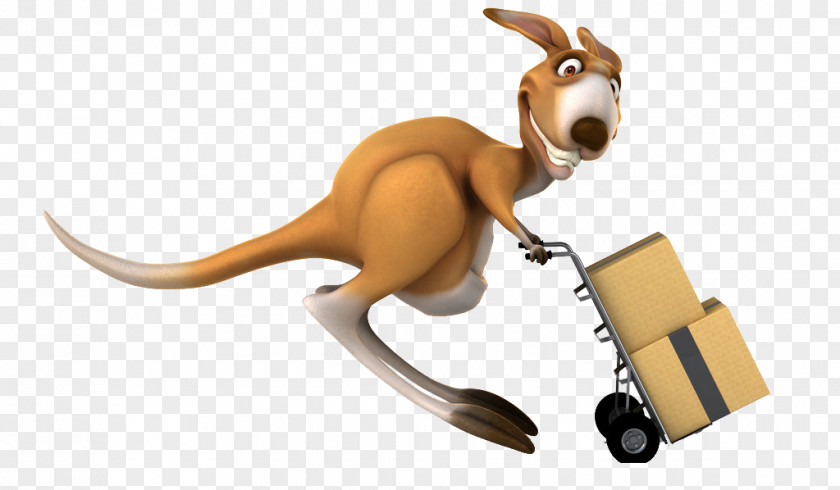 Pushing A Shopping Cart Kangaroo Christmas Royalty-free Clip Art PNG