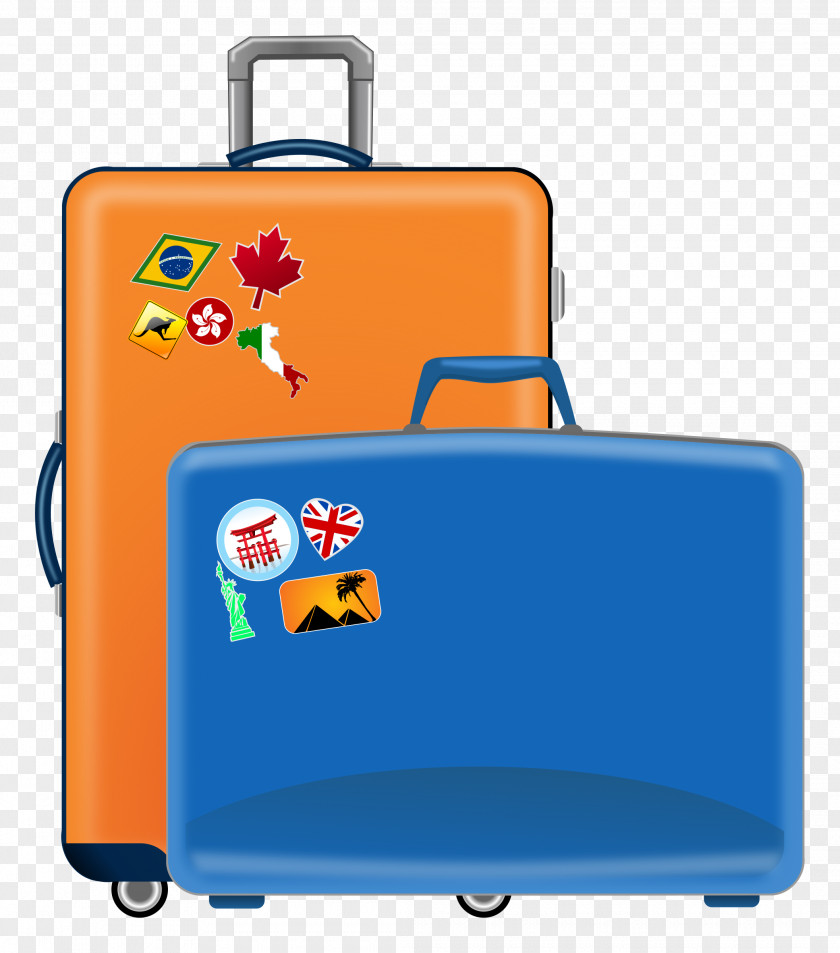 Suitcase Border Clip Art Vector Graphics Baggage Image PNG