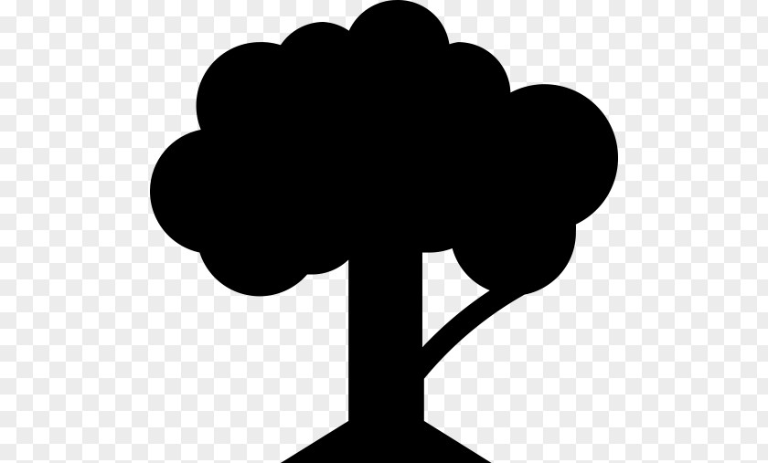 Symbol Heart Clip Art Tree Black-and-white Silhouette Plant PNG