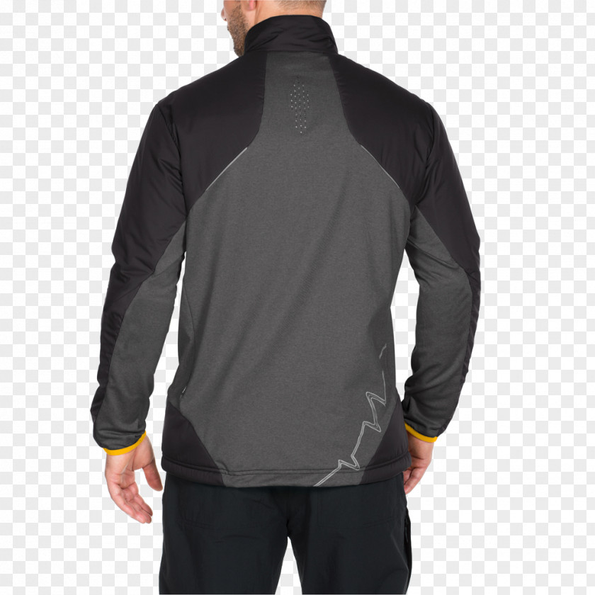 T-shirt Hoodie Sleeve Jacket Black PNG