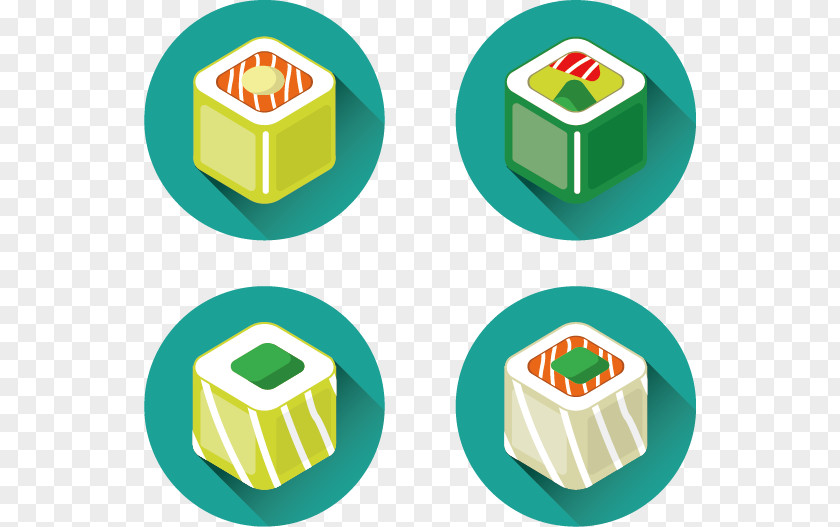 Vector Sushi Japanese Cuisine Euclidean Icon PNG