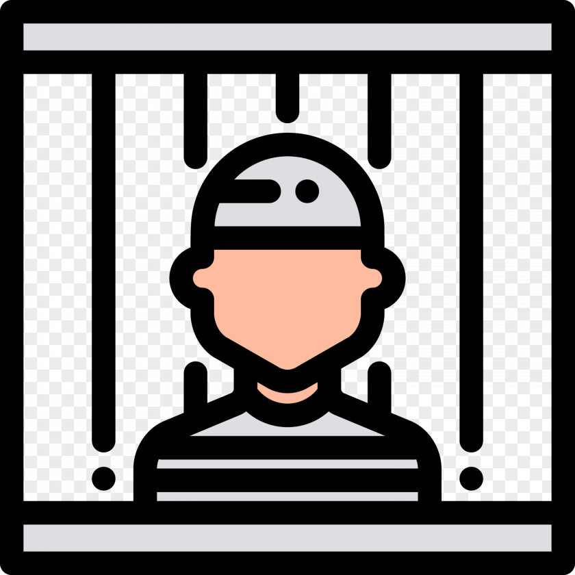 A Criminal In Prison Jail Crime Police Computer File PNG