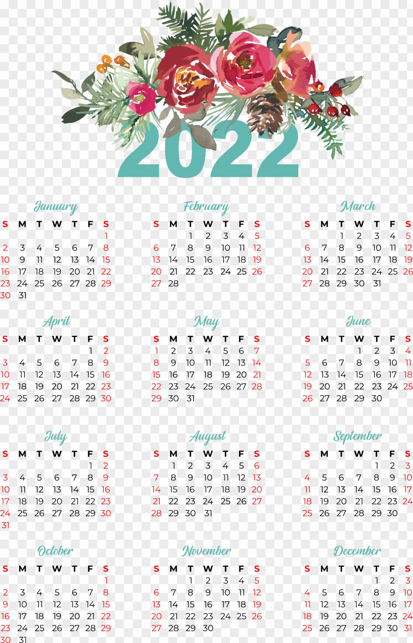 Flower Calendar Font Meter Plant PNG