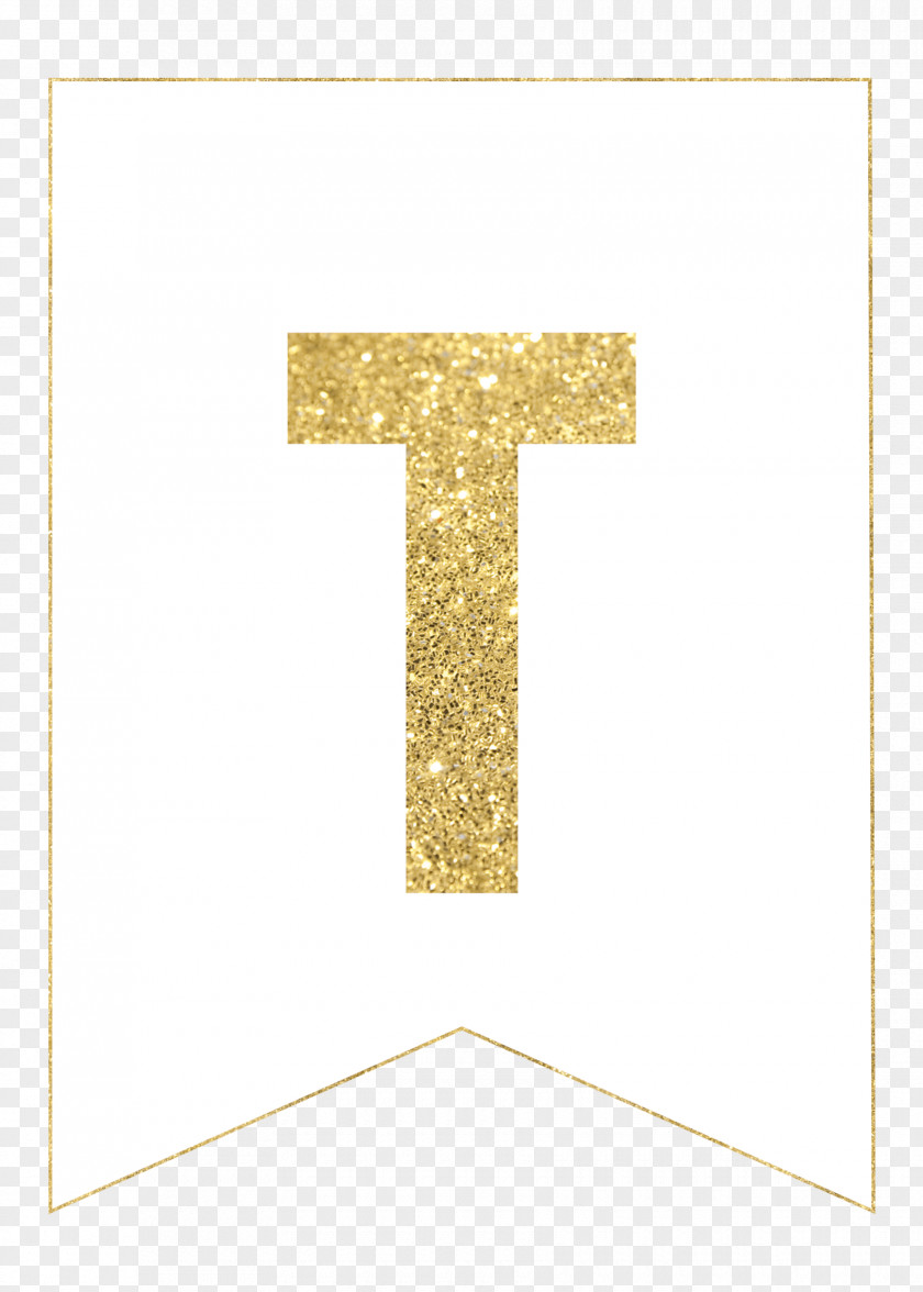 GOLD BANNER Letter Case English Alphabet M PNG