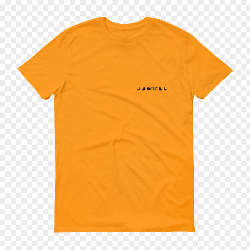Golden Logo Mockup Long-sleeved T-shirt Clothing PNG