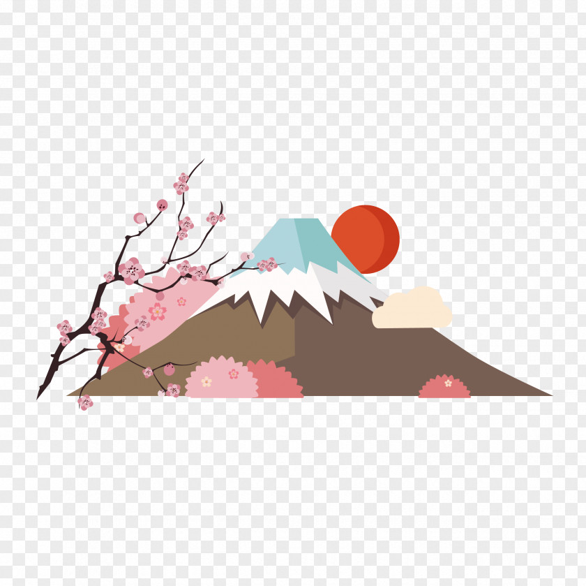 Japanese Mountain Download Mount Fuji Tokyo Poster PNG