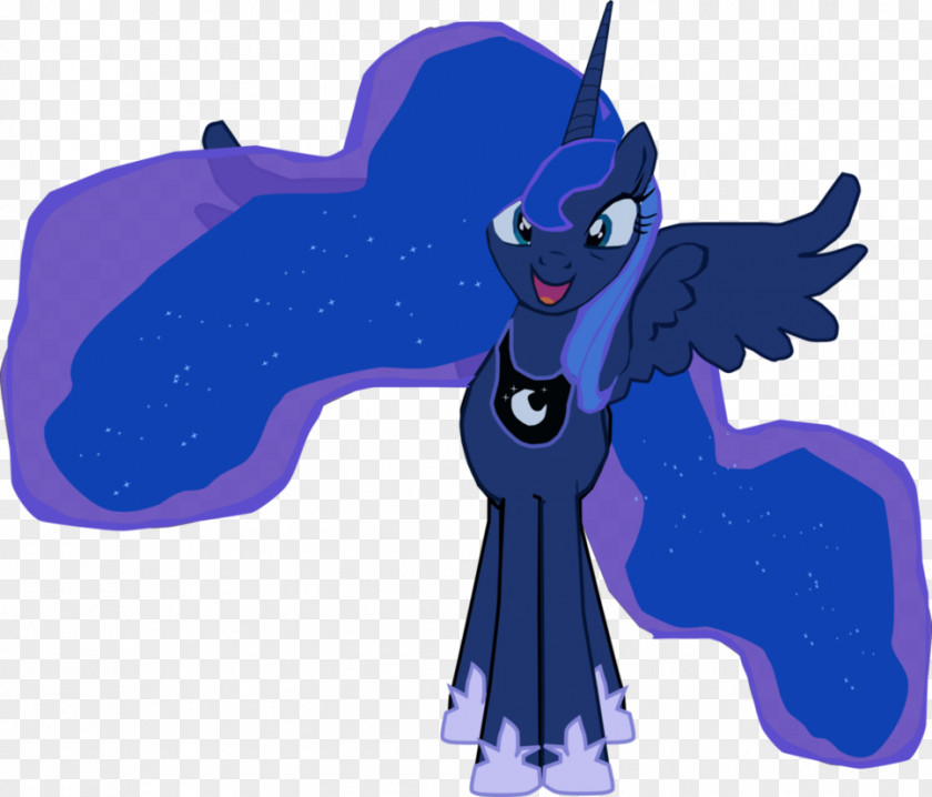 Ocean Vector Horse Pony Cobalt Blue Princess Luna PNG