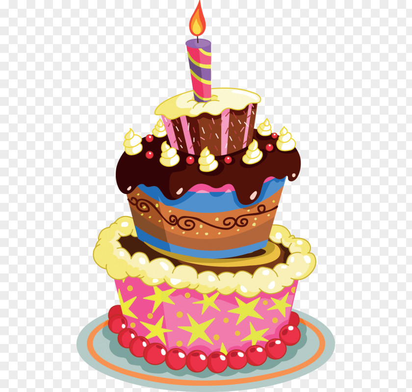 Cake Birthday Candles Vector Graphics PNG