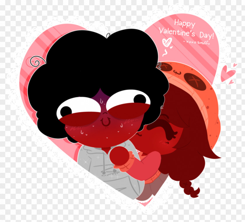 Chocolate Drop Animated Cartoon Valentine's Day Illustration PNG