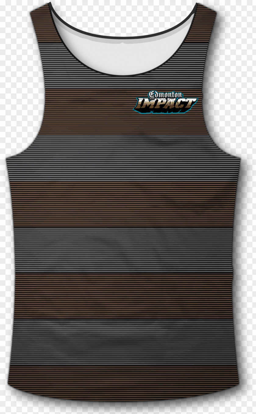 Line Brown Gilets T-shirt Tanktop Sleeveless Shirt PNG