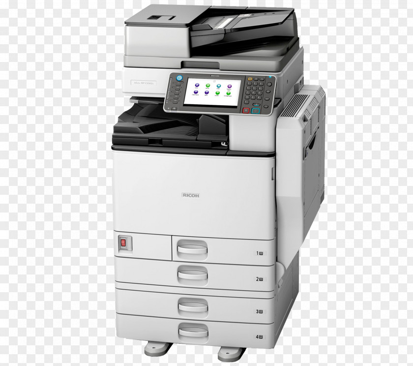 Printer Ricoh Photocopier Multi-function Printing PNG