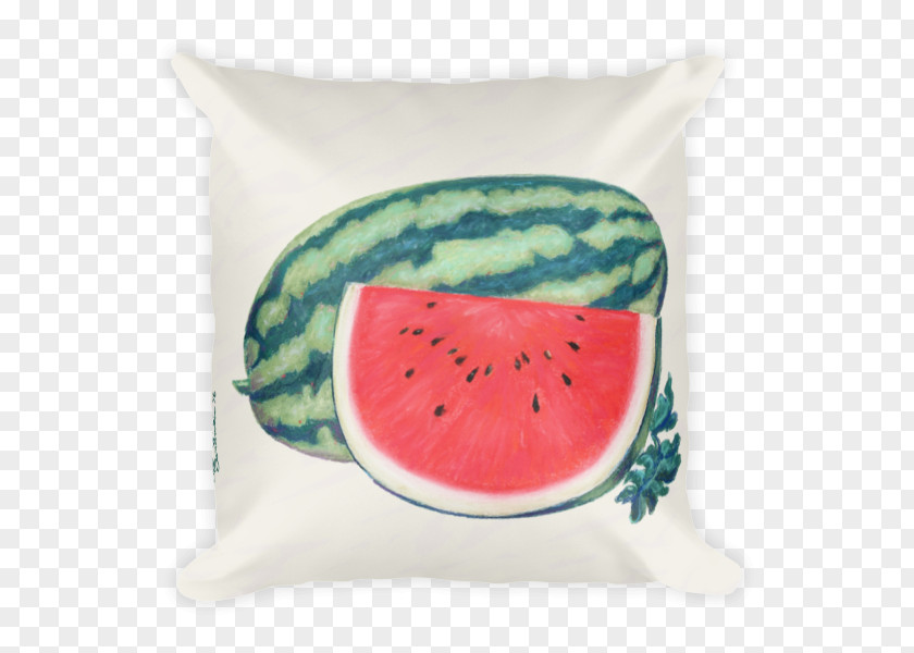 Watermelon Watercolor Painting Canvas Print PNG