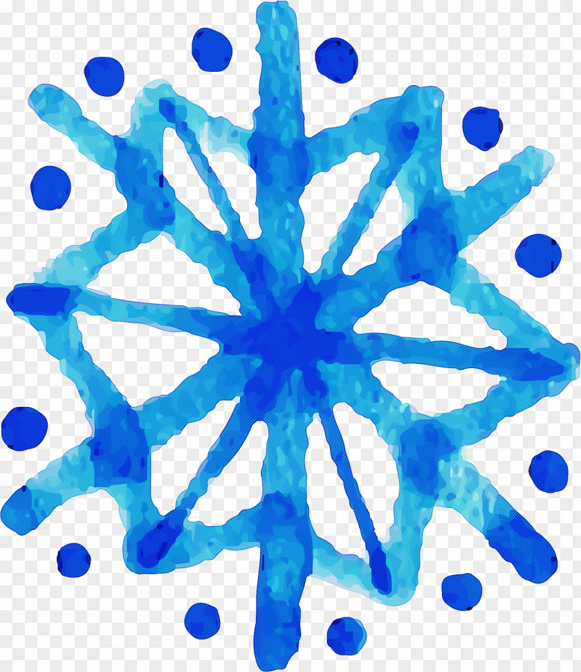 Blue Electric Cobalt Aqua Symmetry PNG