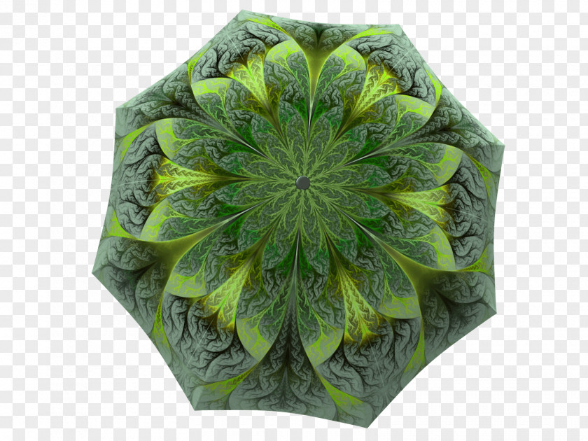 Green Flower Umbrella Rain Gift Designer Souvenir PNG
