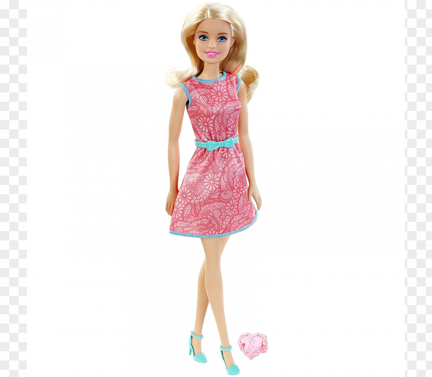 Barbie Doll Dress Pink Blue PNG