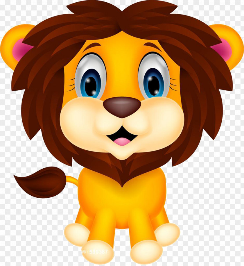 Lion Cartoon Clip Art PNG