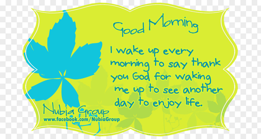 Morning Motivation Quotation God Good Leaf PNG