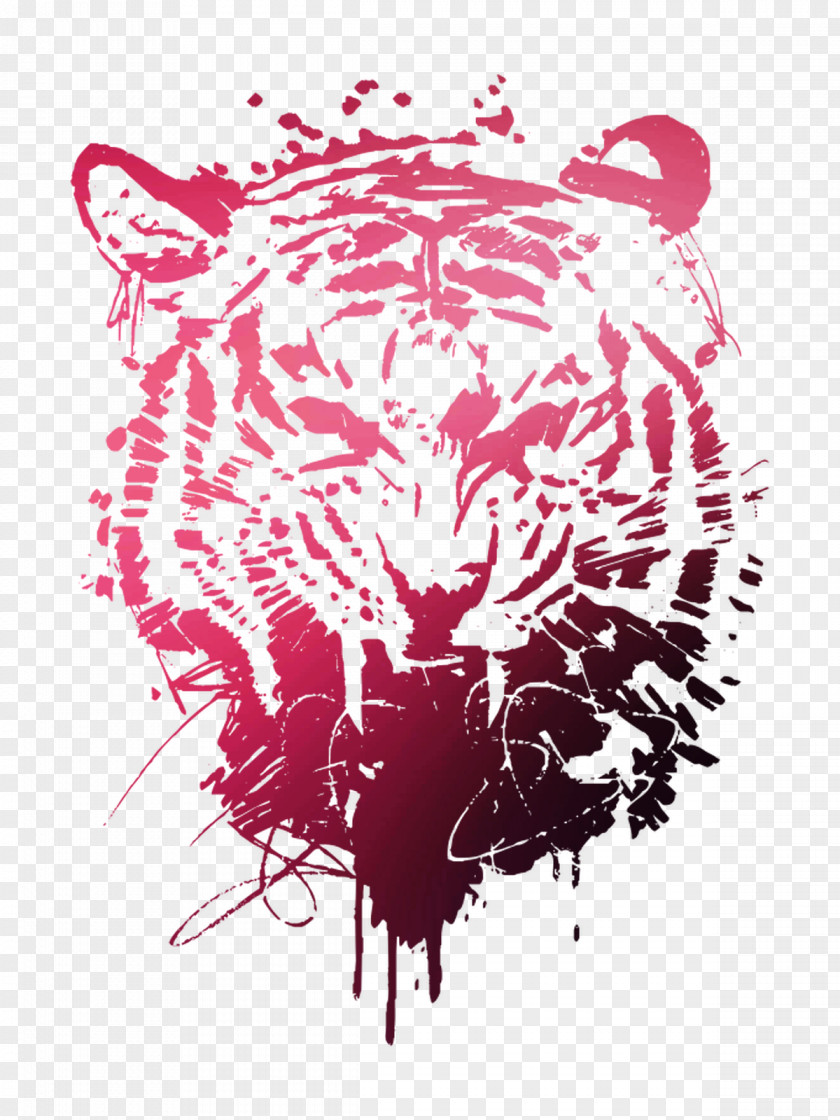 Tiger Illustration Visual Arts Graphic Design Cat PNG