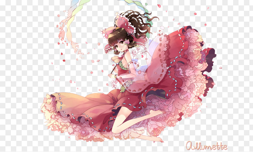 Anime Drawing Digital Painting Reimu Hakurei Desktop PNG painting , clipart PNG