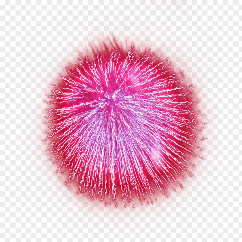 Big Pink Fireworks Light PNG