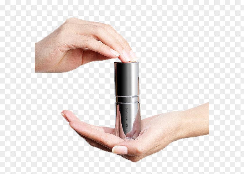 Hand Touch With Lipstick Show Cosmetics Nail PNG