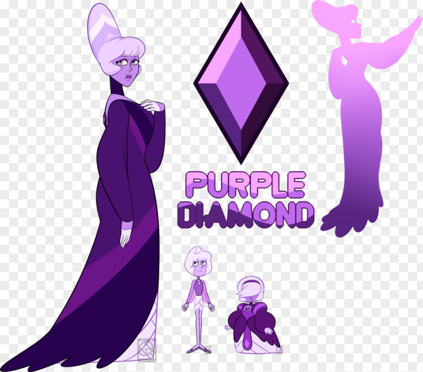 Purple Blue Diamond Steven Universe: Art & Origins Gemstone PNG