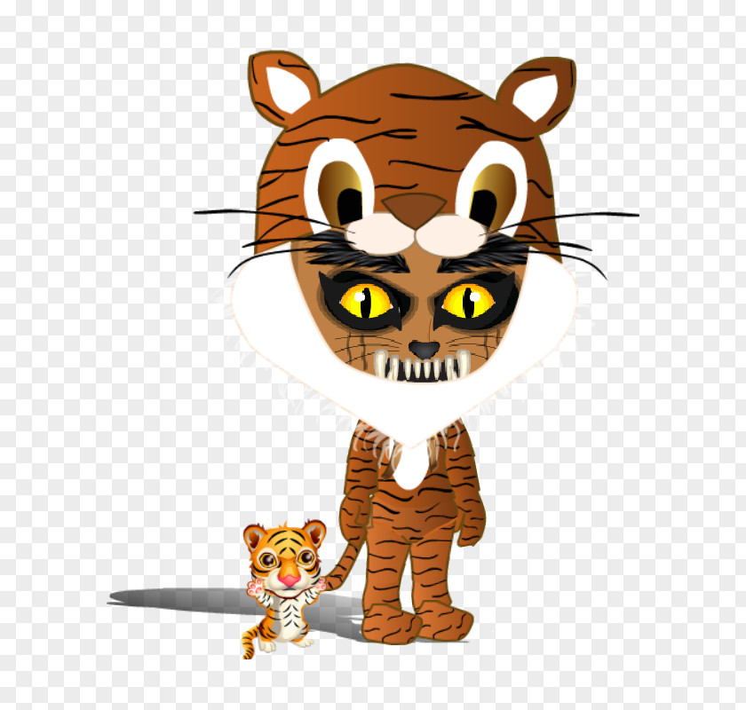 Tiger Lion Whiskers Cat PNG