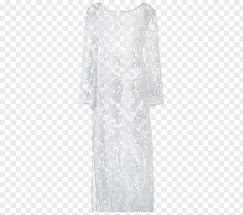 White Lace Cocktail Dress Sleeve Shoulder PNG