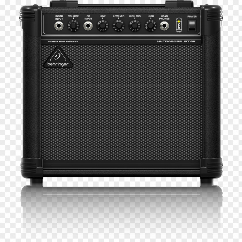 Bass Guitar Amplifier Audio BEHRINGER ULTRABASS BT108 PNG