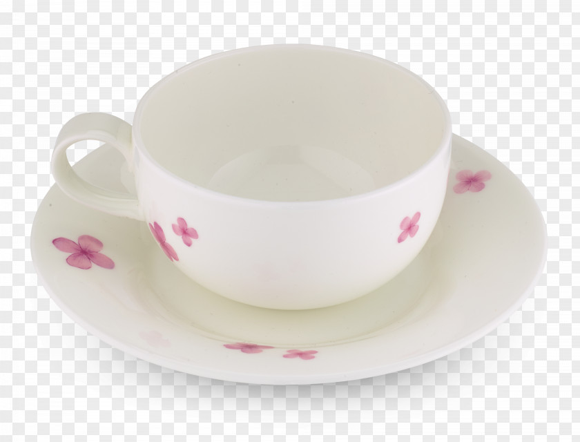 Delicate Petals Tableware Saucer Coffee Cup Mug Porcelain PNG
